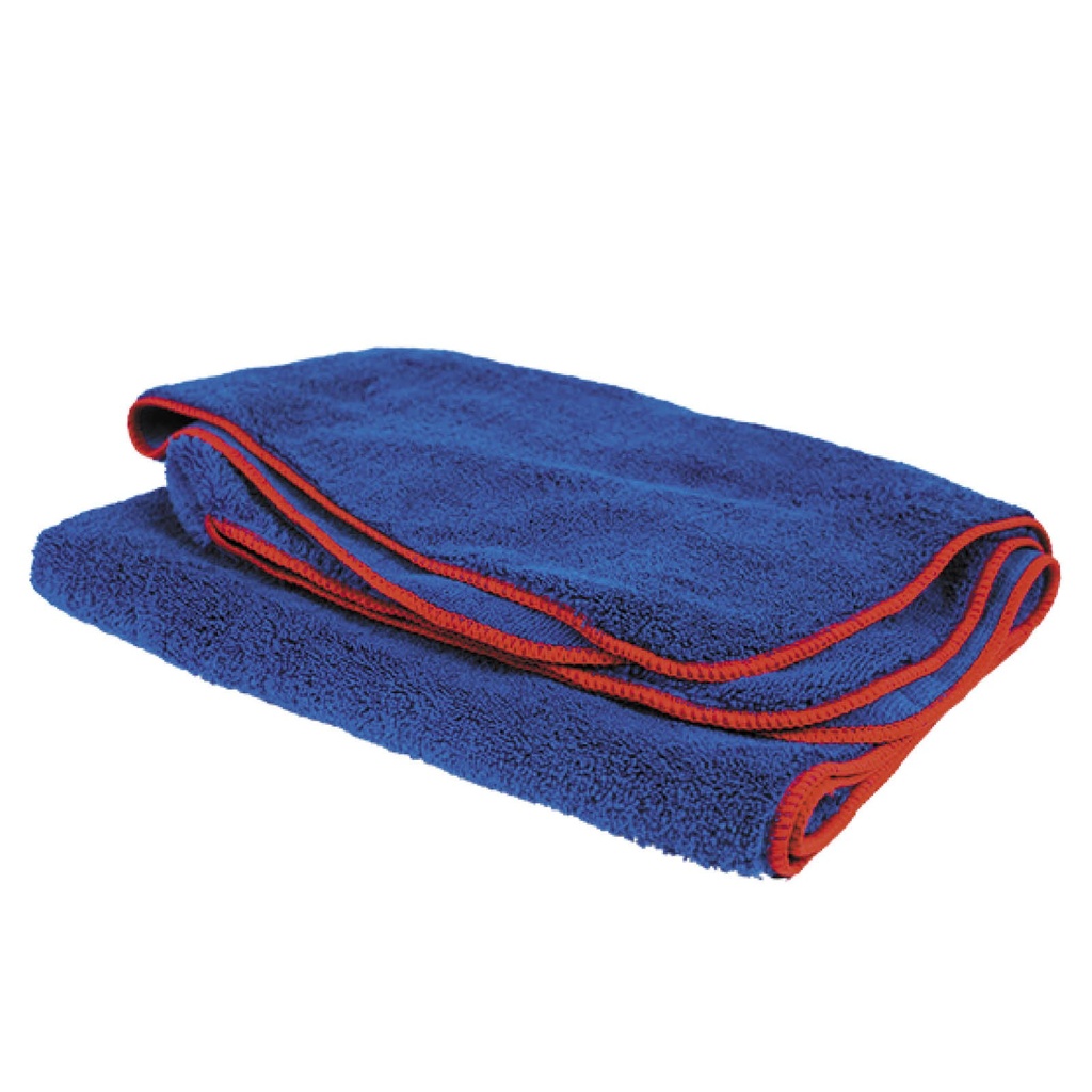 Cartec Serviette de Séchage Microfibre Bleu - 90x60cm